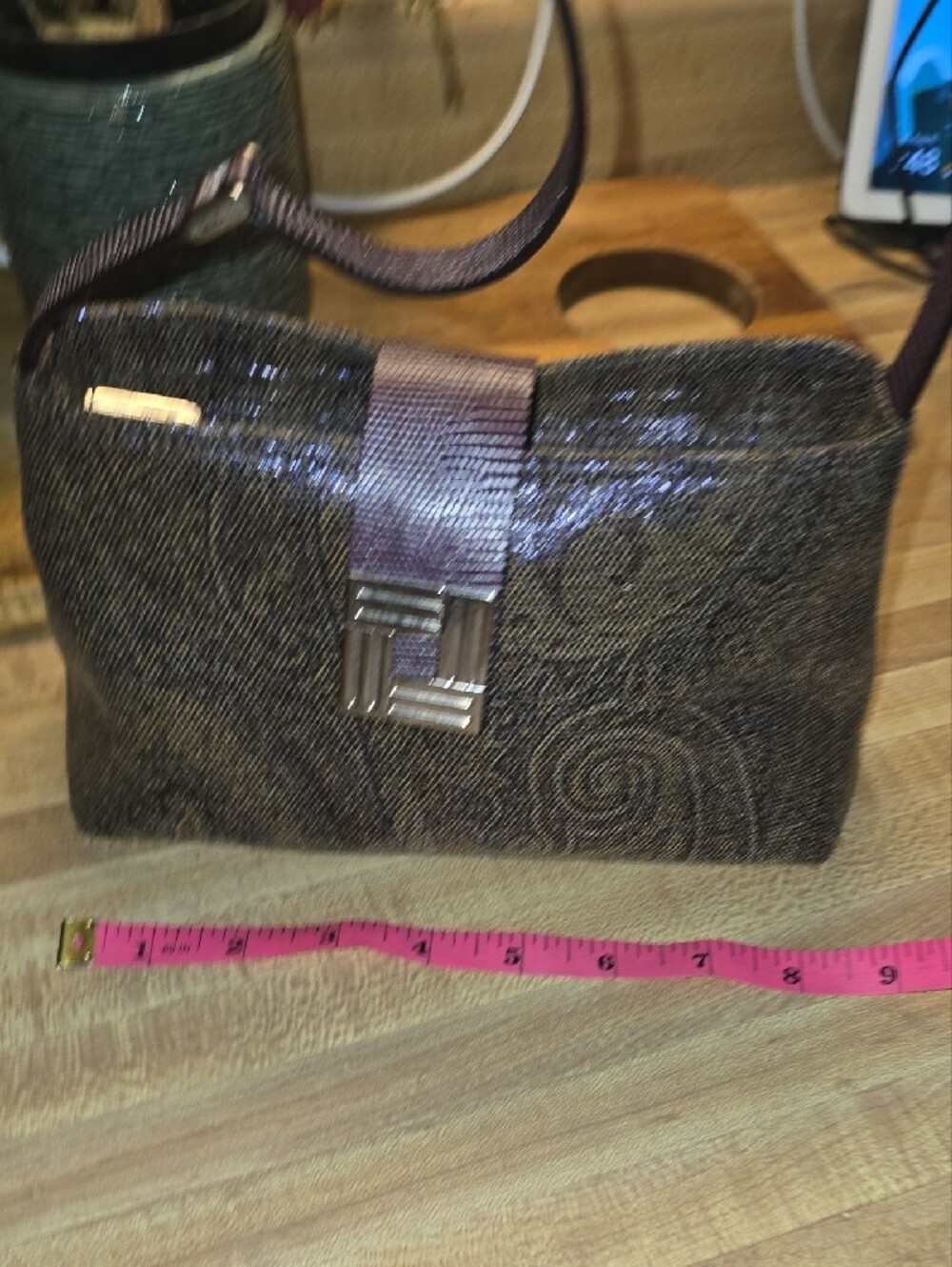 ERTO MILANO SMALL SHOULDER BAG WITH PAISLEY DESIGN - Picture 12 of 13